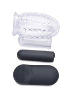 Trinity Men Rechargeable Bullet Penis Head Teaser with Remote Control - Clear