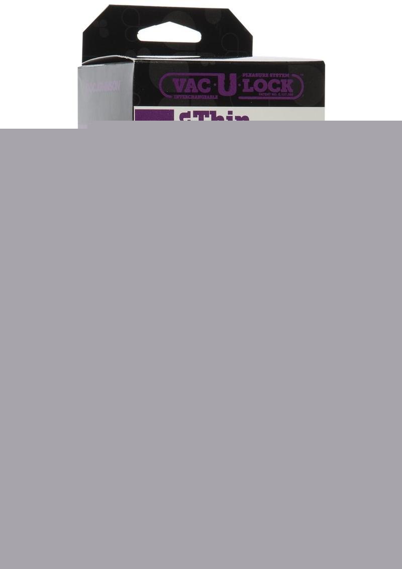 Vac-U-Lock Codeblack Thin Dildo - Black - 7in