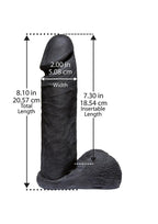 Vac-U-Lock Codeblack Ultraskyn Dildo