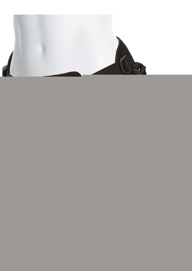 Vac-U-Lock Platinum Corset Harness with Plug - Black