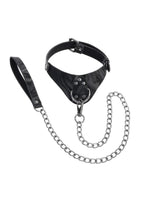 Velvet Noir Collar and Leash - Black