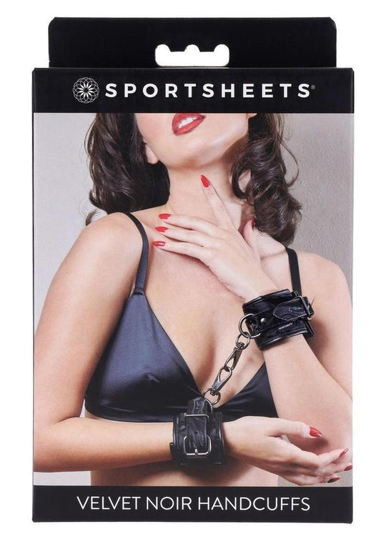 Velvet Noir Handcuffs - Black