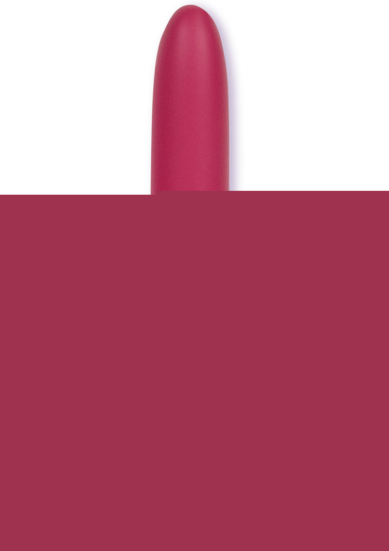 Velvet Touch Vibes Waterproof Vibrator 7in - Dusty - Red/Rose
