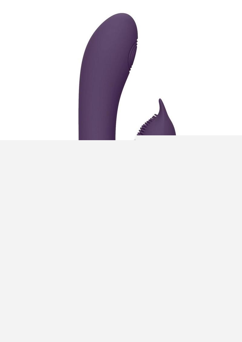 Vive Aimi Rechargeable Silicone Pulse Wave and Vibrating G-Spot Rabbit - Purple