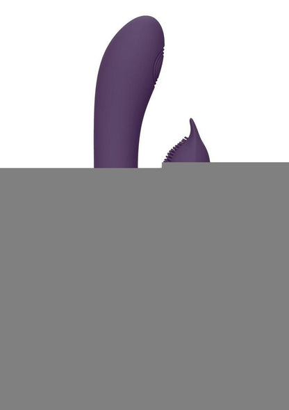 Vive Aimi Rechargeable Silicone Pulse Wave and Vibrating G-Spot Rabbit - Purple
