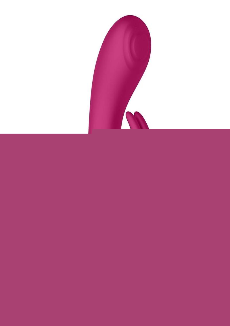 Vive Cato Pulse Wave Rechargeable Silicone G-Spot Rabbit Vibrator - Pink