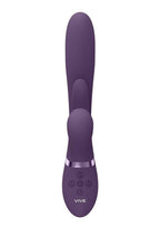 Vive Ena Rechargeable Silicone Triple Motor Thrusting G-Spot with Flapper and Air Wave Clit Stimulation Vibrator