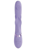 Vive Fronda Silicone Rechargeable Triple Motor G-Spot Vibrating and Tapping Leaf Clit Stimulator