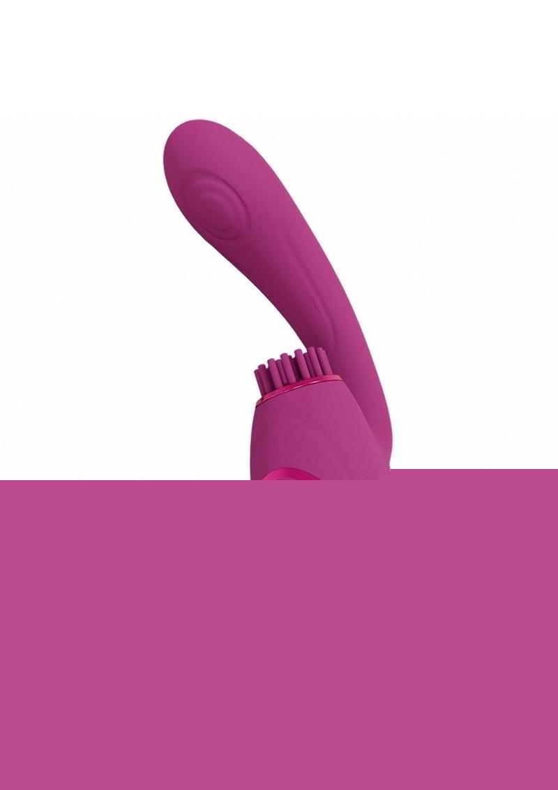Vive Gen Rechargeable Silicone Triple Motor G-Spot Vibrator with Pulse Wave