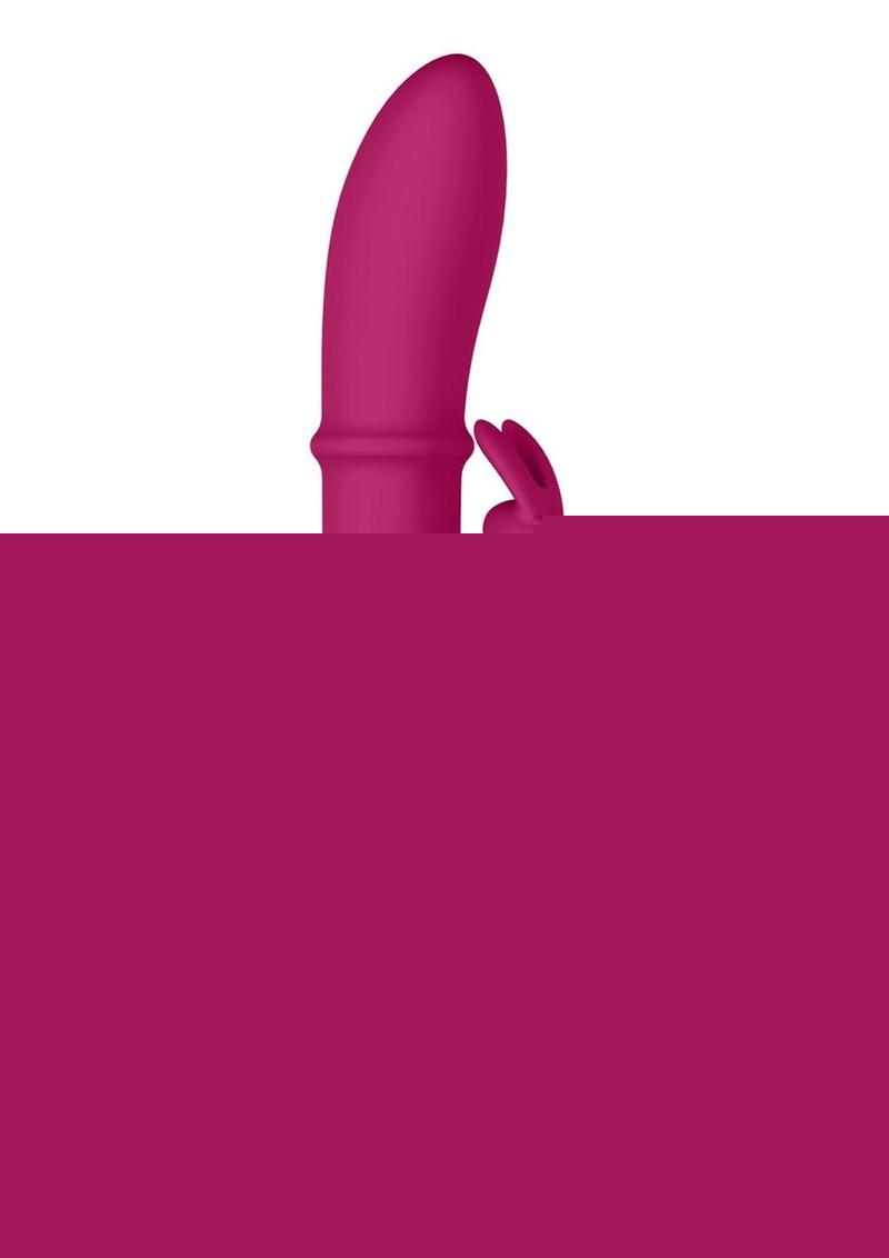 Vive Halo Rechargeable Silicone Ring Rabbit Vibrator - Pink