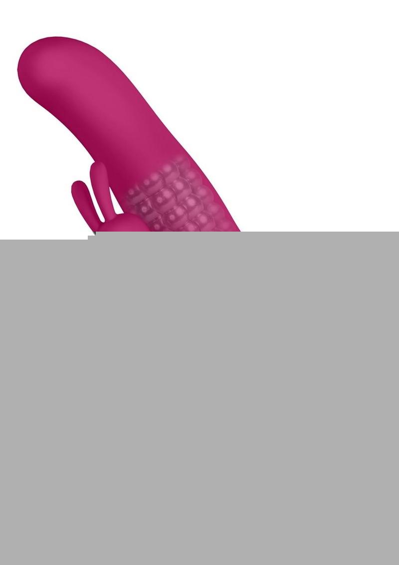 Vive Izara Triple Action Rechargeable Silicone Rotating Beaded G-Spot Rabbit Vibrator