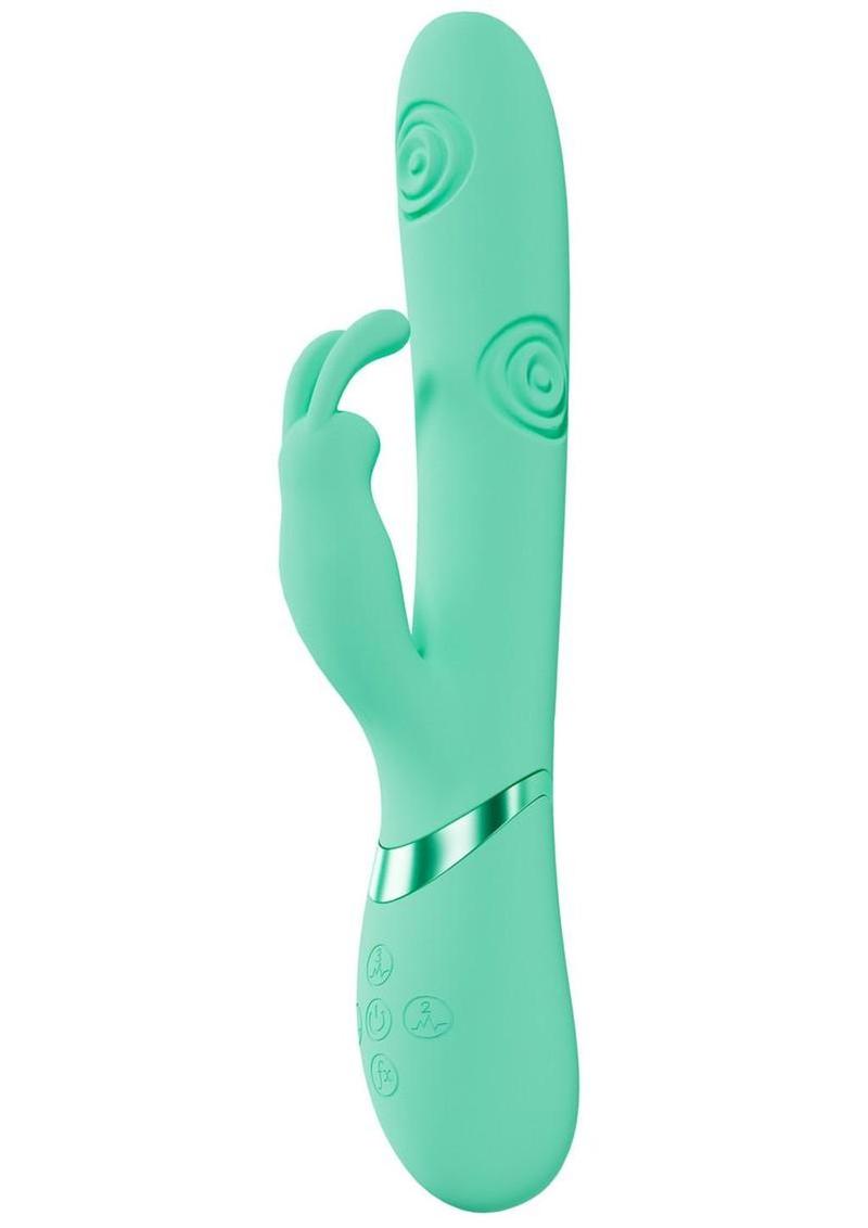 Vive Mimi 10 Function Silicone Rechargeable Triple Motor G-Spot Vibrating and Tapping Rabbit