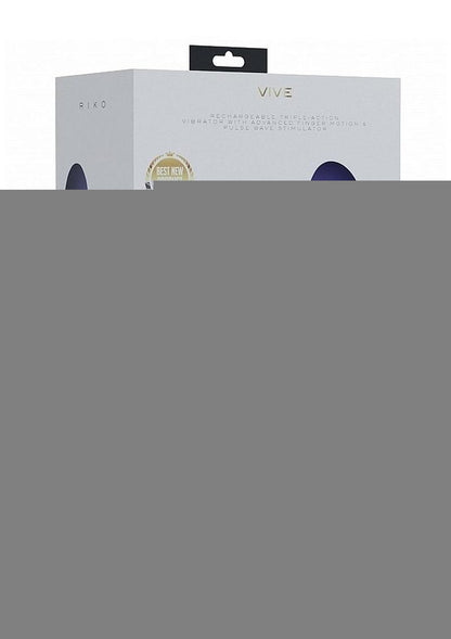 Vive Riko Rechargeable Silicone Triple Motor Thumper with Finger Motion Vibrator - Purple