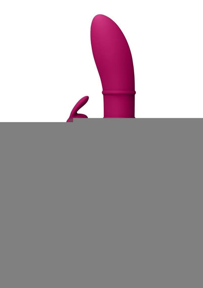 Vive Kura Rechargeable Silicone Triple Motor Up and Down Vibrating Triple Ring Rabbit - Pink
