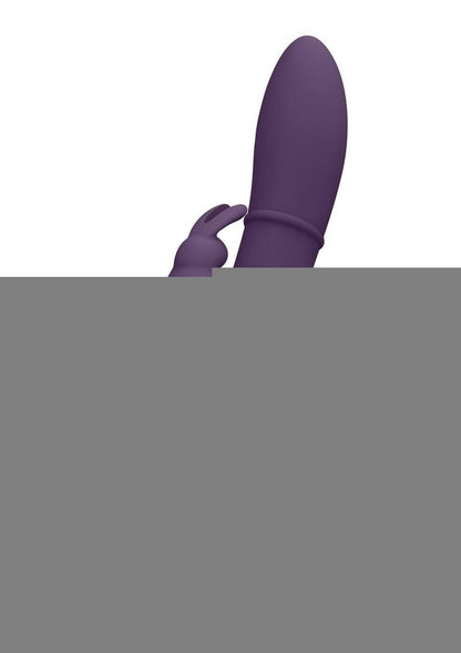 Vive Kura Rechargeable Silicone Triple Motor Up and Down Vibrating Triple Ring Rabbit - Purple
