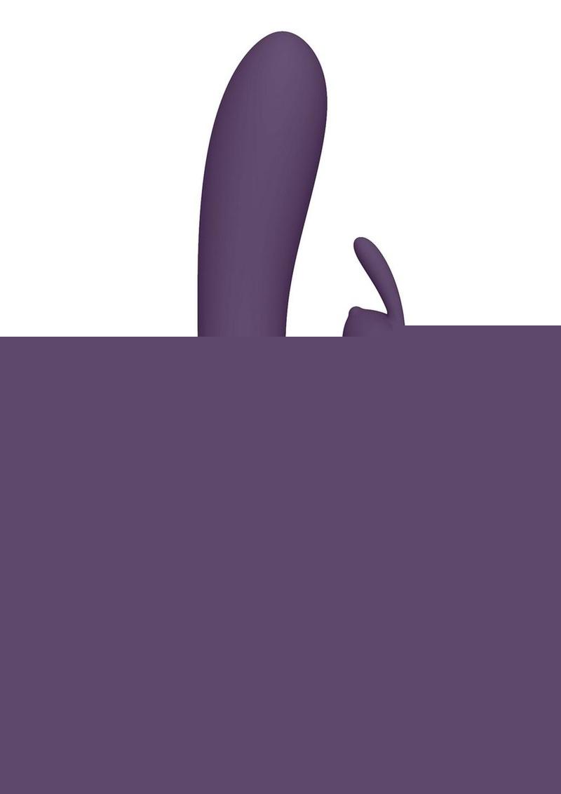 Vive Taka Rechargeable Silicone Inflatable and Vibrating Rabbit Vibrator - Purple