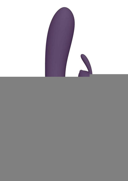 Vive Taka Rechargeable Silicone Inflatable and Vibrating Rabbit Vibrator - Purple