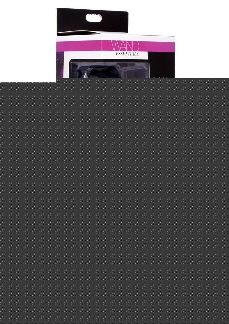 Wand Essentials Double Silicone Vibrating Wand Massager - Black