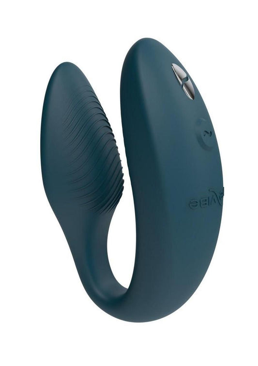 We-Vibe Sync 2 Rechargeable Silicone Couples Vibrator with Remote Control - Velvet - Green