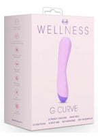 Wellness G Curve Rechargeable Silicone G-Spot Vibrator - Pink/Purple