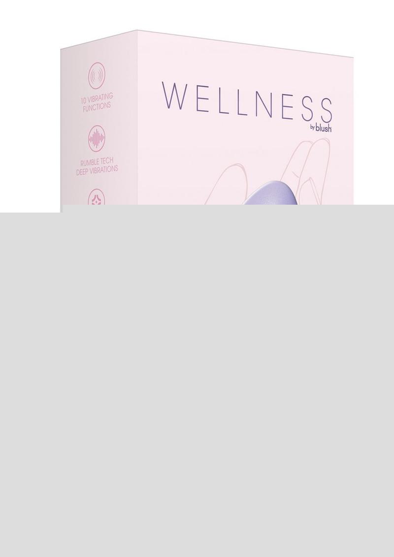 Wellness Serene Vibe Rechargeable Silicone Vibrating Egg with Remote - Lavender/Purple