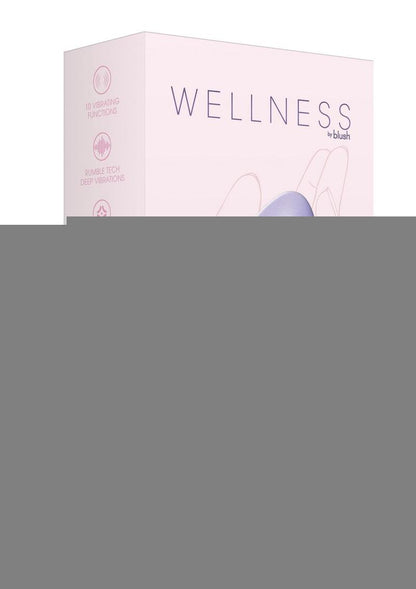 Wellness Serene Vibe Rechargeable Silicone Vibrating Egg with Remote - Lavender/Purple