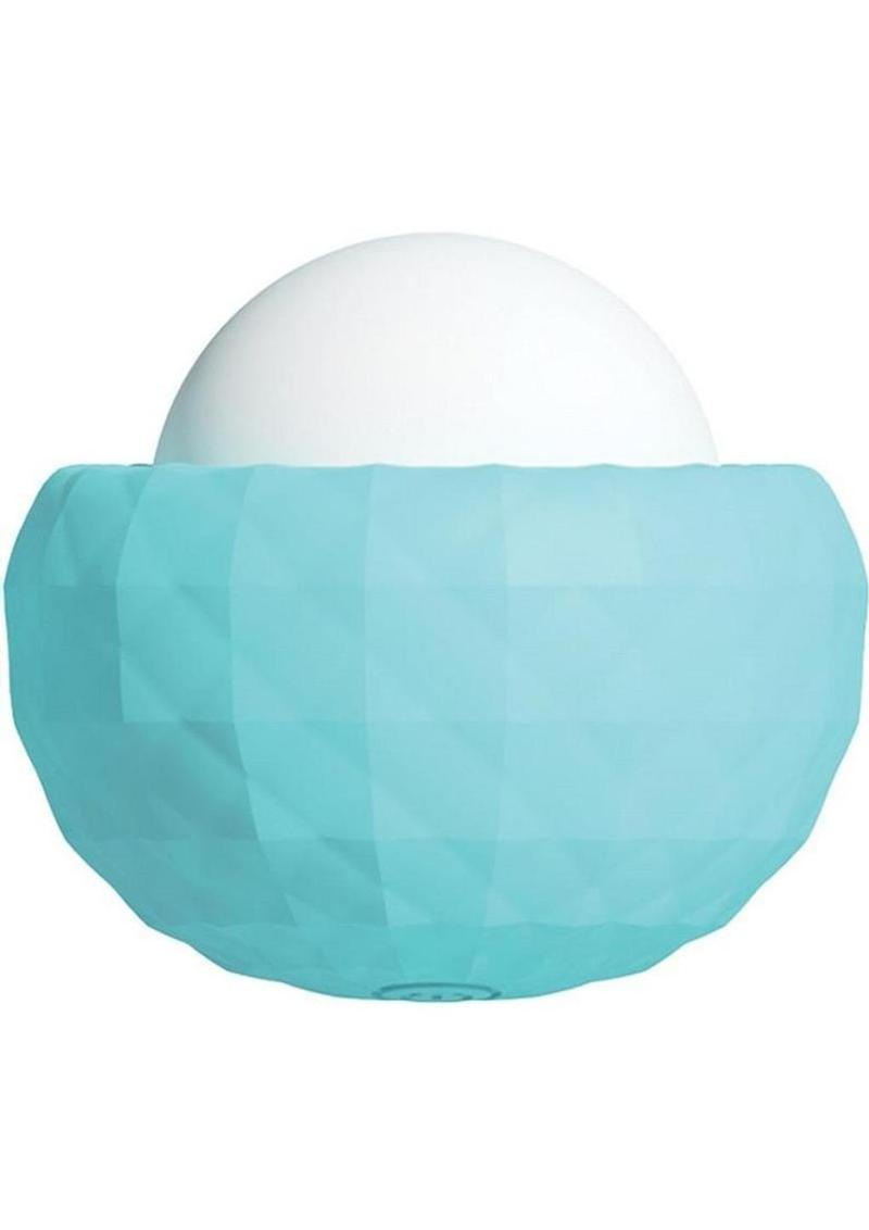 Wet Dreams Pure Pearl Rechargeable Silicone Multi-Speed Mini Vibe Massager - Aqua