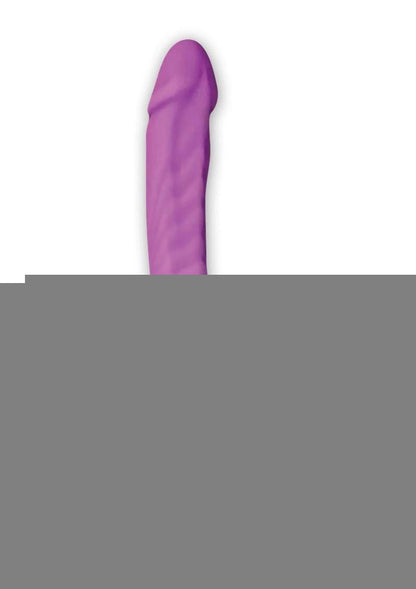 Wet Dreams Slim Dickin Rechargeable Silicone Vibrator with Balls - Lavender/Purple