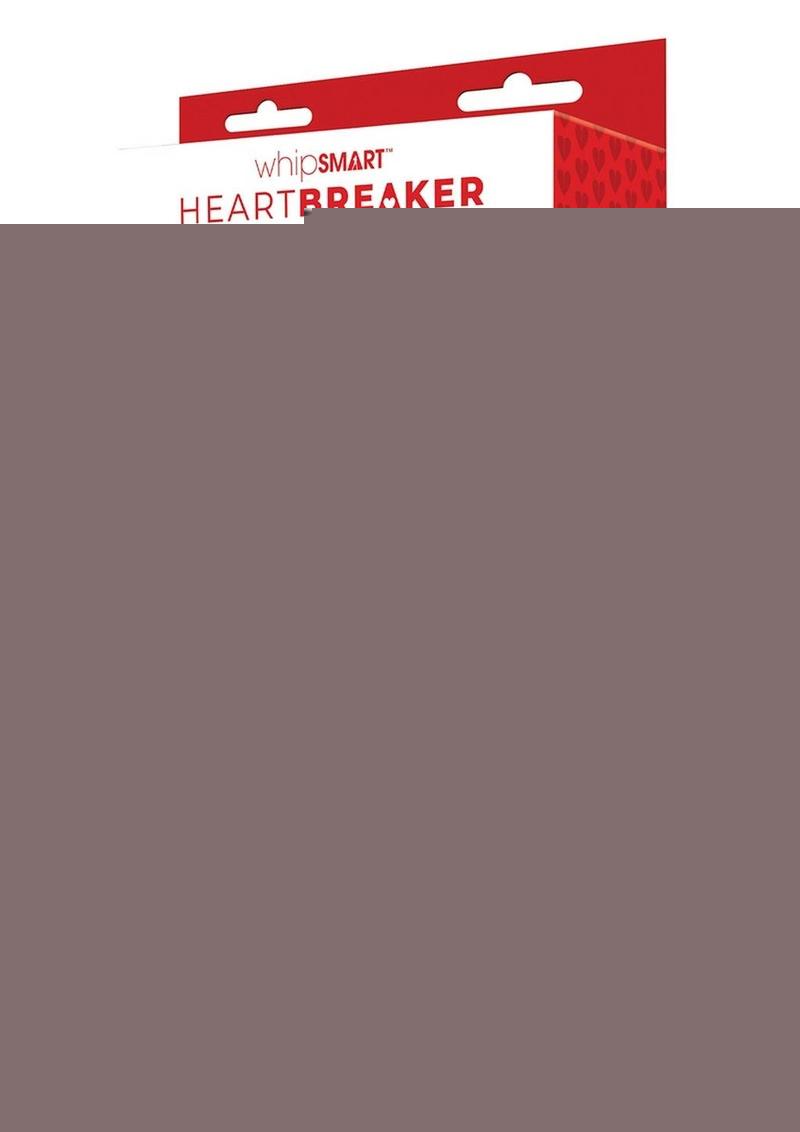 WhipSmart Heartbreaker Silicone Dildo Heart Base - Black - 7in