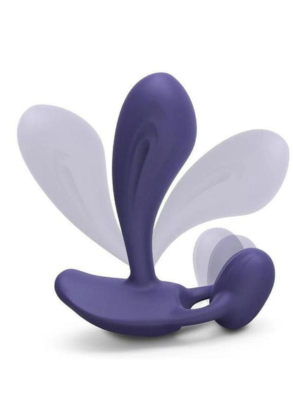 Witty Rechargeable Silicone Vibrator with Clitoral Stimulator