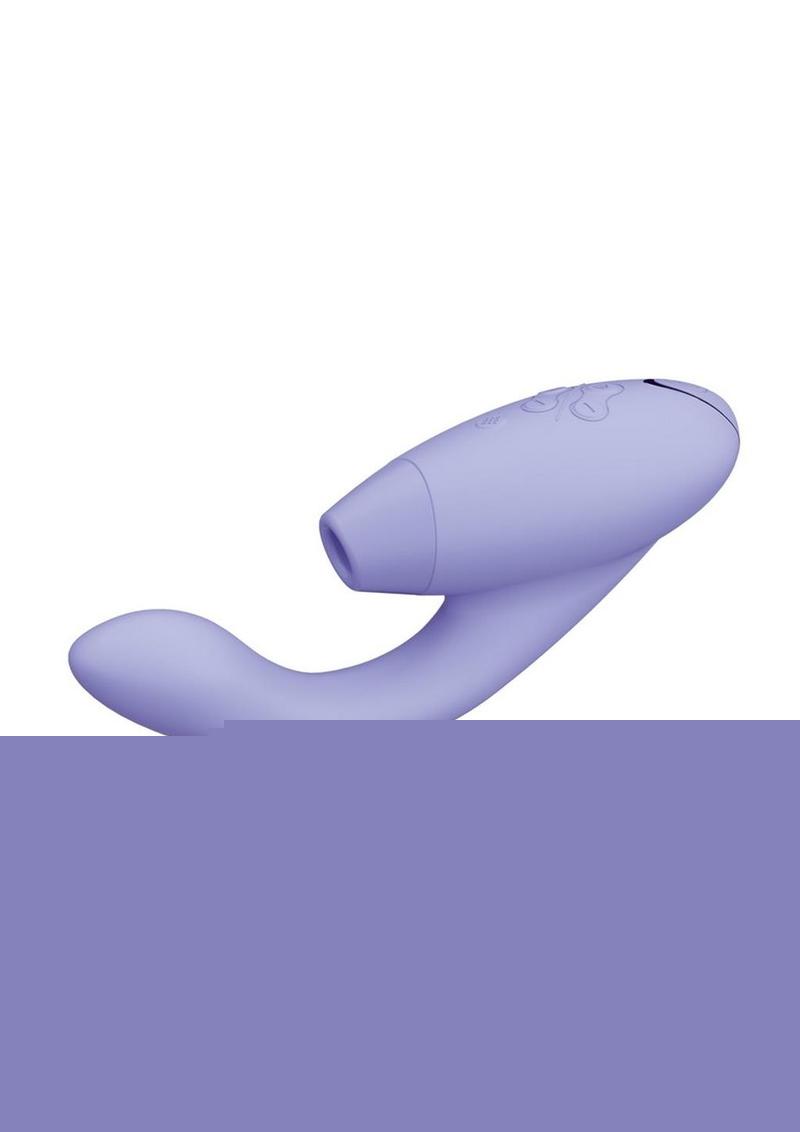 Womanizer Duo 2 Silicone Rechargeable Clitoral and G-Spot Stimulator - Lilac/Purple
