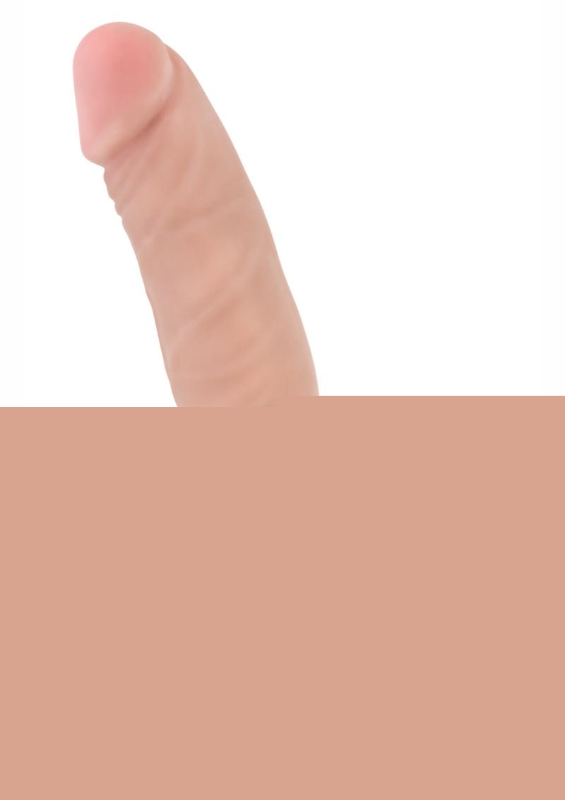 X5 Vibrating Basic 5 Dildo with Balls - Flesh/Vanilla - 5.5in