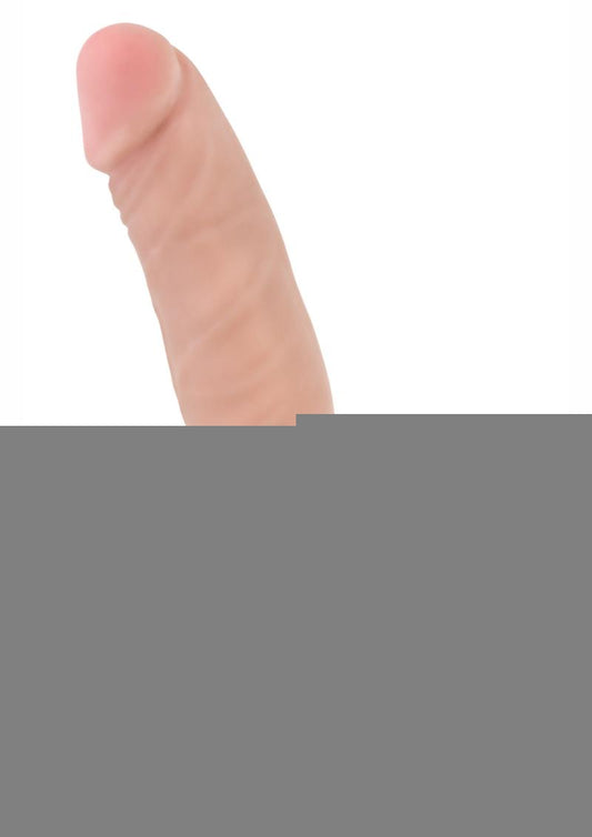 X5 Vibrating Basic 5 Dildo with Balls - Flesh/Vanilla - 5.5in