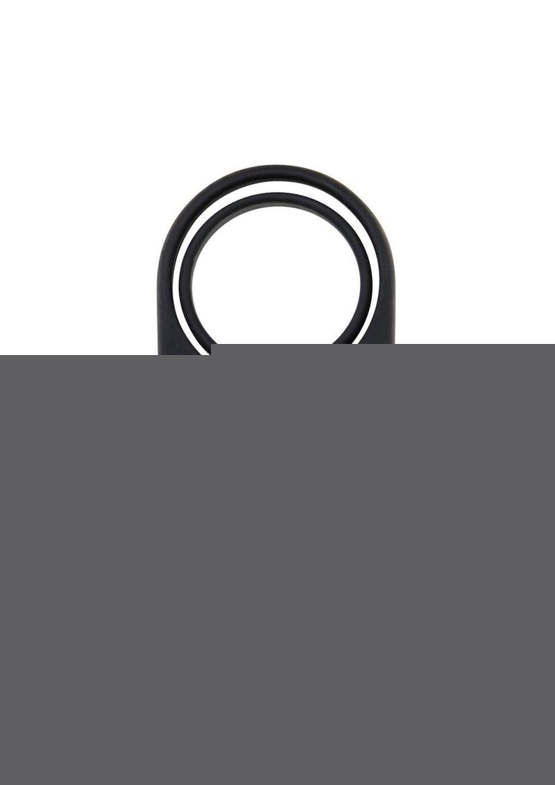 Zero Tolerance Bell Ringer Rechargeable Silicone Vibrating Cock Ring with Clitoral Stimulator and Ball Strap