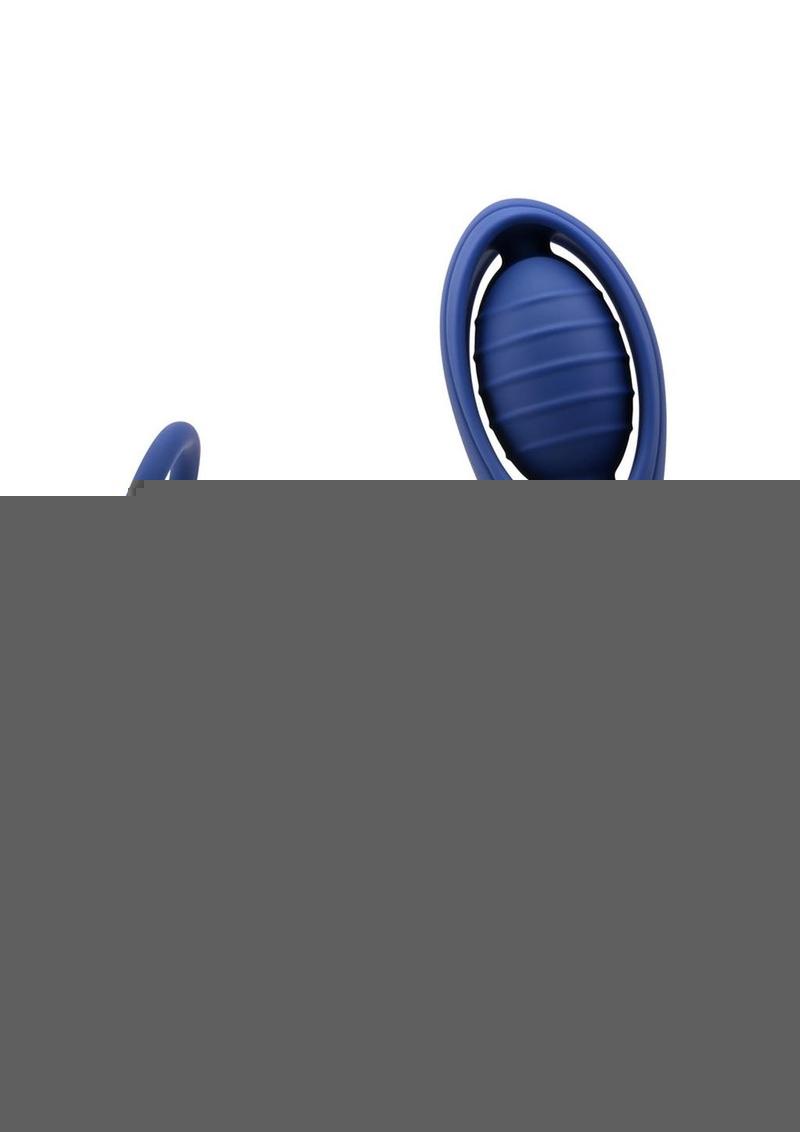 Zero Tolerance Extra Mile Rechargeable Silicone C-Ring Double Motor Vibrator with Remote Control - Blue