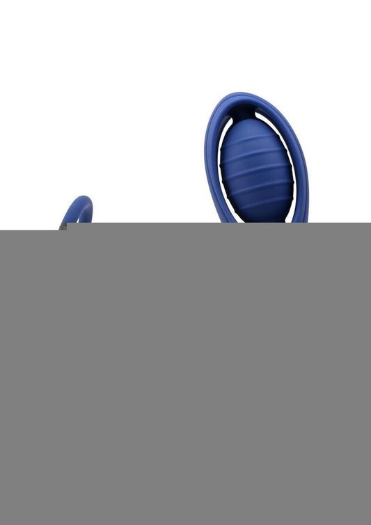 Zero Tolerance Extra Mile Rechargeable Silicone C-Ring Double Motor Vibrator with Remote Control - Blue
