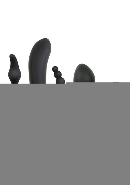 Zero Tolerance Intro to Prostate Silicone with Movie and Lube - Black - 4 Piece Kit
