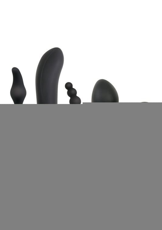 Zero Tolerance Intro to Prostate Silicone with Movie and Lube - Black - 4 Piece Kit