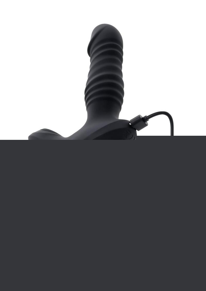 Zero Tolerance Striker Rechargeable Silicone Thrusting Anal Vibrator with Remote Control