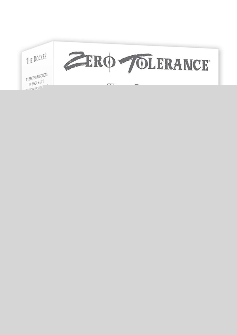 Zero Tolerance The Rocker Rechargeable Silicone Vibrating Prostate Massager with Remote Control - Navy Blue/Purple