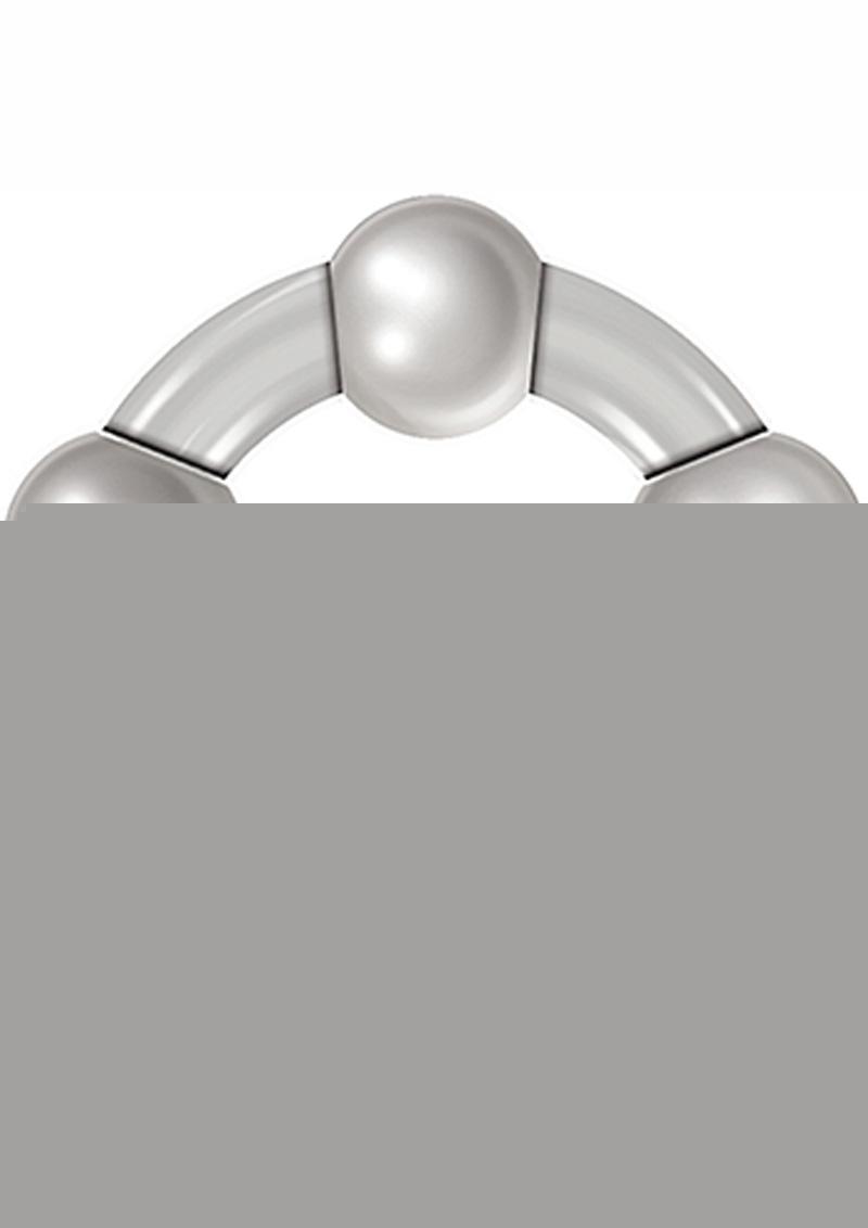 Zero Tolerance Three Amigos Beaded Cock Ring Kit - Smoke - 3 Piece Kit