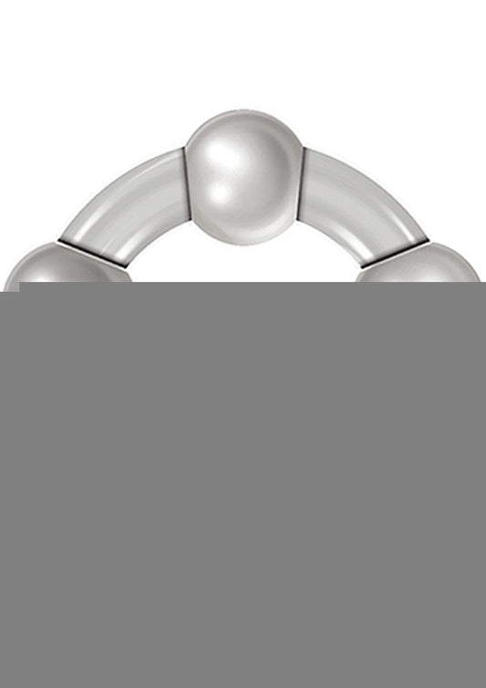 Zero Tolerance Three Amigos Beaded Cock Ring Kit - Smoke - 3 Piece Kit