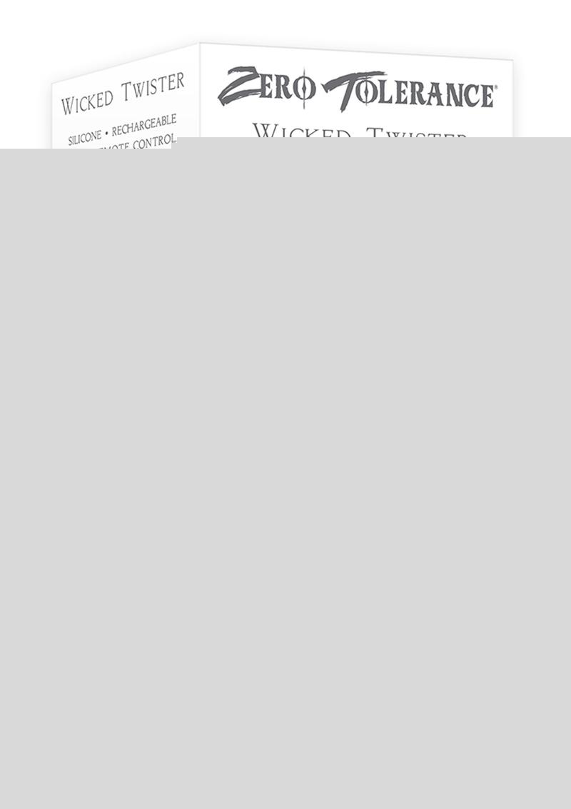 Zero Tolerance Wicked Twister Rechargeable Silicone Vibrating Butt Plug - Purple