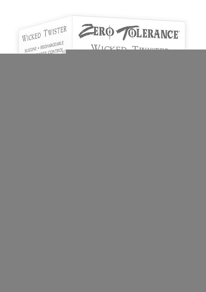 Zero Tolerance Wicked Twister Rechargeable Silicone Vibrating Butt Plug - Purple