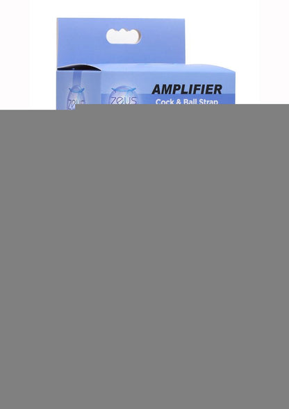 Zeus Electrosex Amplifier Cock and Ball Strap with Silicone Penis Estim - Black