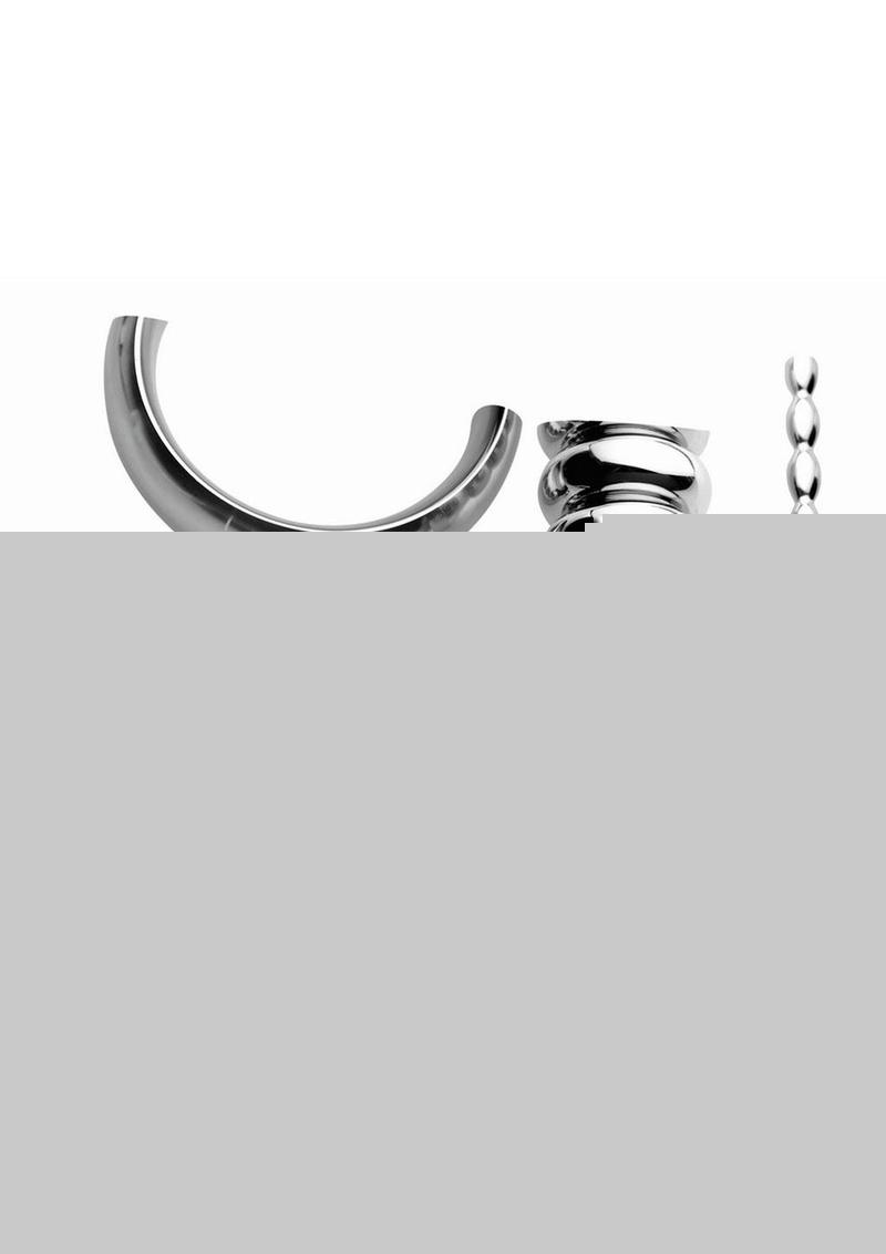 Zeus Electrosex Deluxe Voltaic For Him Stainless Steel E-Stim Kit