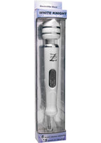 Zeus Electrosex White Knight Electro Silicone Wand Massager - White