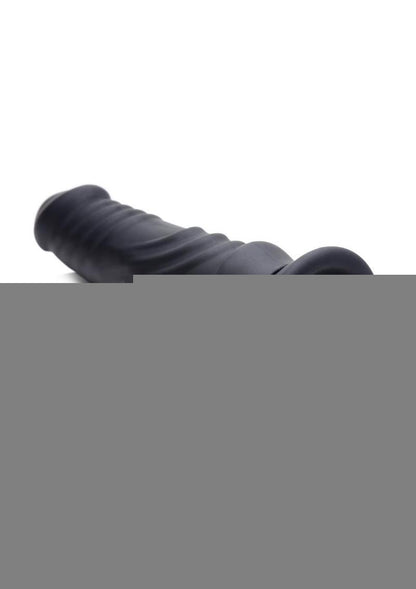 Zeus Vibrating and E-Stim Rechargeable Silicone Dildo with Remote Control