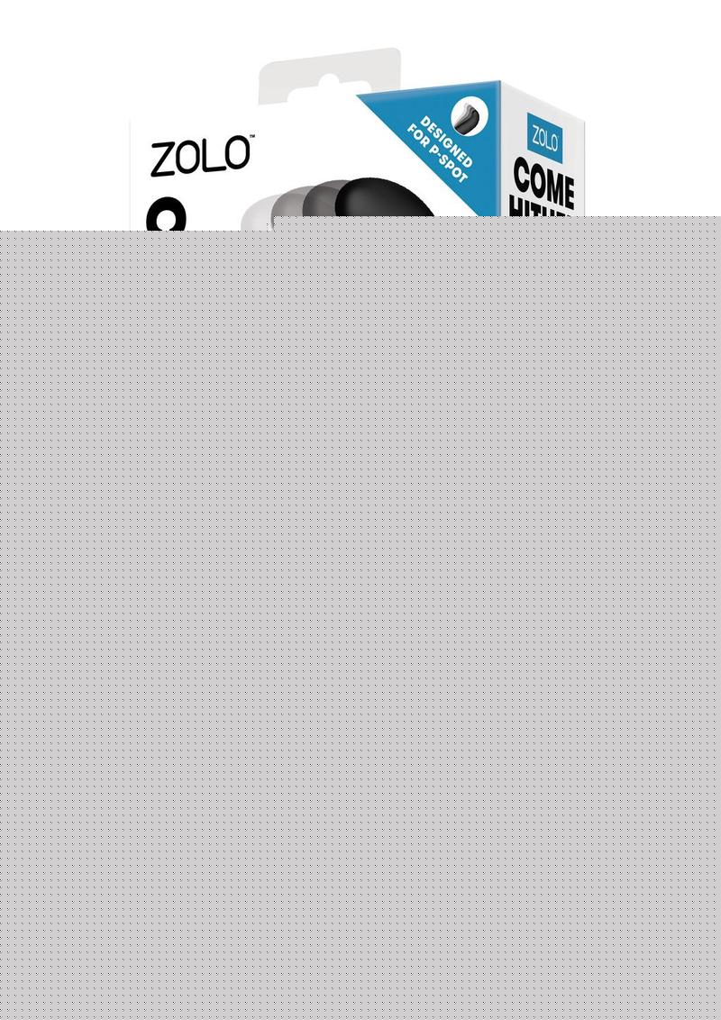 ZOLO Come Hither Prostate Silicone Rechargeable Anal Vibrator - Black