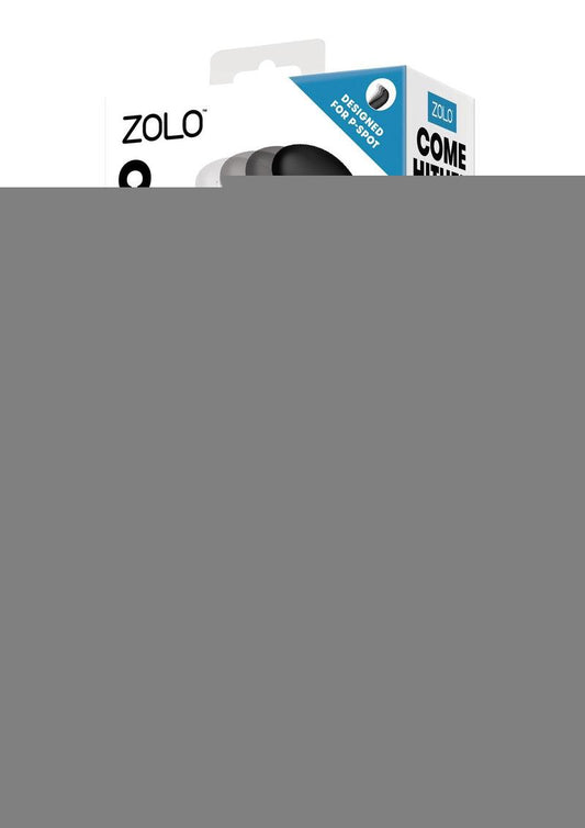 ZOLO Come Hither Prostate Silicone Rechargeable Anal Vibrator - Black
